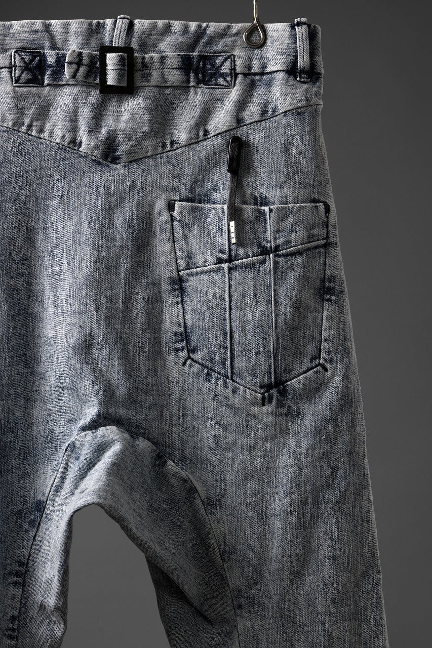 Load image into Gallery viewer, BORIS BIDJAN SABERI CROPPED TROUSER / OXIDISED &quot;P15.1 BF-FKU10002&quot; (BLEACH DENIM)