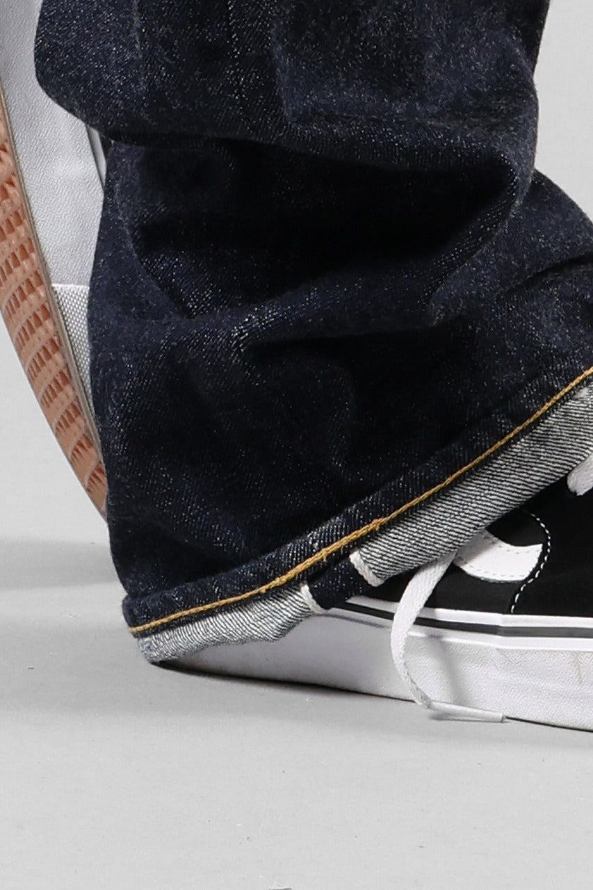 画像をギャラリービューアに読み込む, FULLCOUNT 0105W Wide Jeans / 13.7oz Zimbabwe Selvedge Denim (INDIGO BLUE / ONE WASHED)
