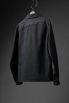 画像をギャラリービューアに読み込む, OPPOSE DUALITY PANEL SHIRT JACKET / WOOL x COTTON TWILL (GRAY)