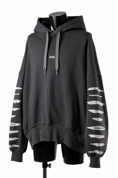 画像をギャラリービューアに読み込む, A.F ARTEFACT JUMBO SWEAT HOODIE / PRINT TYPE-B (DARK GREY)