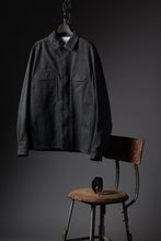 画像をギャラリービューアに読み込む, OPPOSE DUALITY PANEL SHIRT JACKET / WOOL x COTTON TWILL (GRAY)