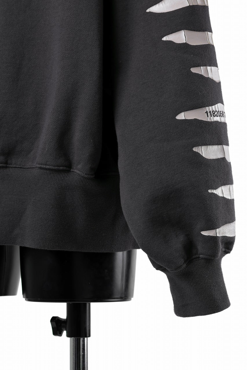 A.F ARTEFACT JUMBO SWEAT HOODIE / PRINT TYPE-B (DARK GREY)