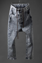 Load image into Gallery viewer, BORIS BIDJAN SABERI CROPPED TROUSER / OXIDISED &quot;P15.1 BF-FKU10002&quot; (BLEACH DENIM)