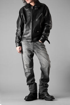 Load image into Gallery viewer, FULLCOUNT "Dartford" 1101BKSSHW Straight Jeans / 11.5oz Zimbabwe Selvedge Denim (BLACK / VINTAGE FADED)