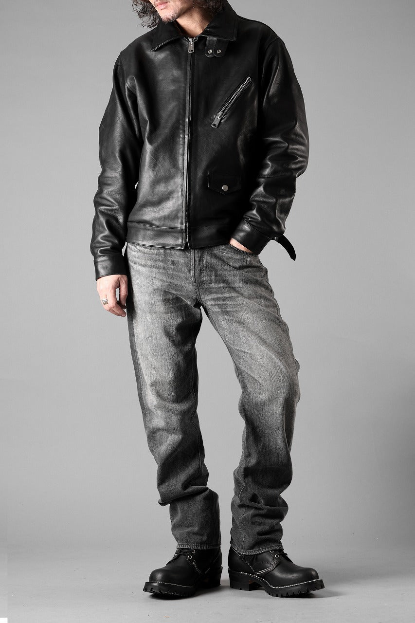 Load image into Gallery viewer, FULLCOUNT "Dartford" 1101BKSSHW Straight Jeans / 11.5oz Zimbabwe Selvedge Denim (BLACK / VINTAGE FADED)