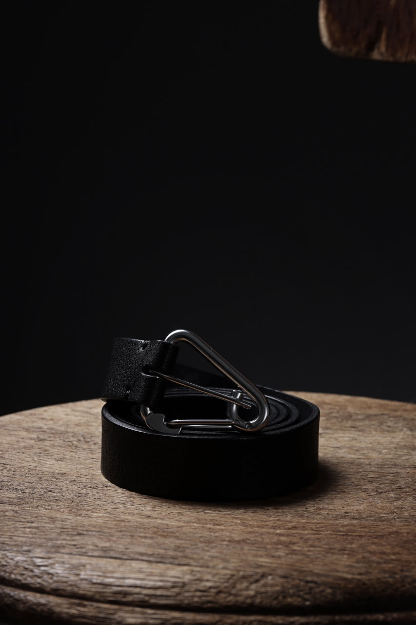 OPPOSE DUALITY CARABINER BELT / COW HIDE LEATHER (BLACK)