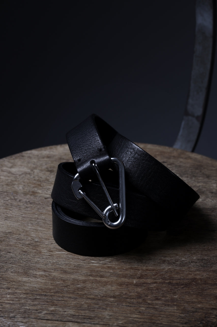 OPPOSE DUALITY CARABINER BELT / COW HIDE LEATHER (BLACK)