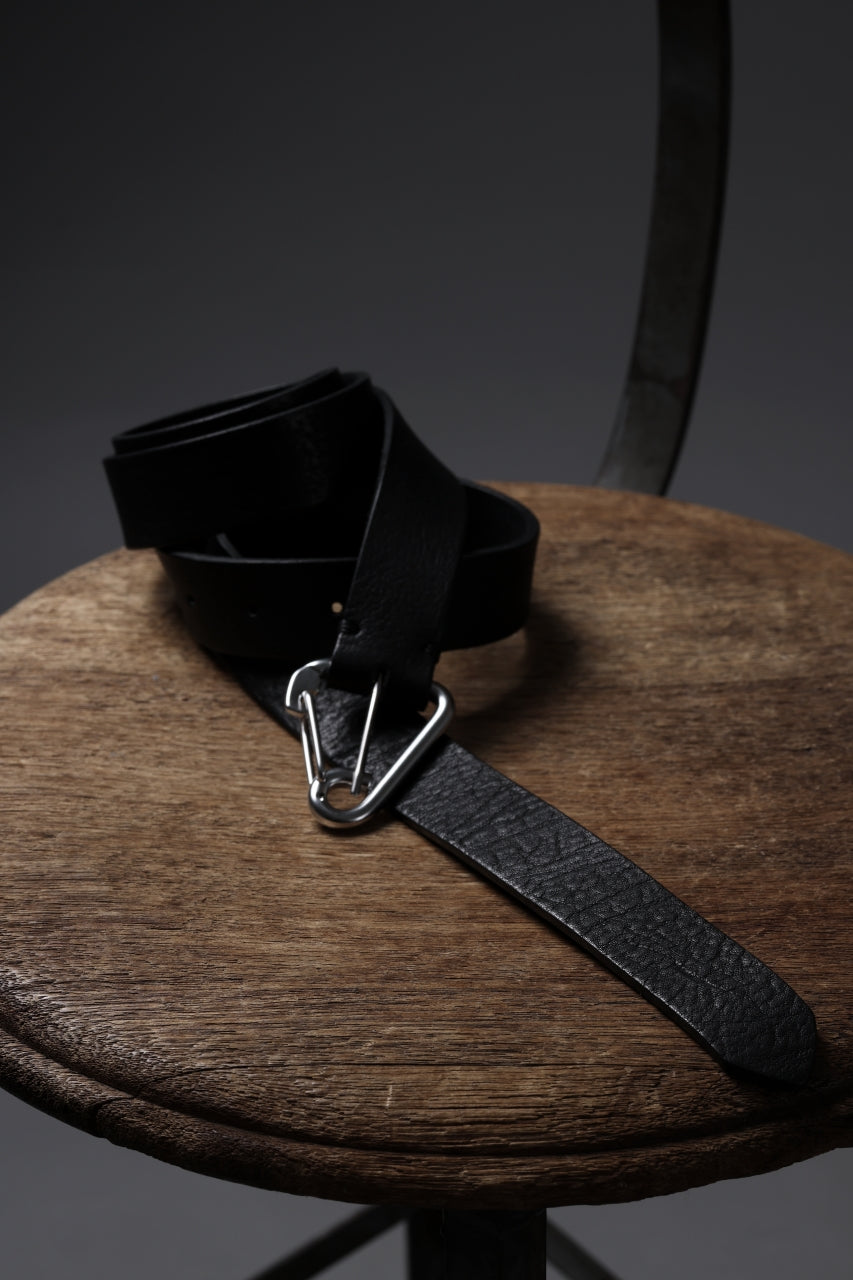 OPPOSE DUALITY CARABINER BELT / COW HIDE LEATHER (BLACK)