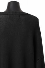 Load image into Gallery viewer, A.F ARTEFACT GEO PATTERN COTTON KNIT TOPS /  (BLACK x IVORY)