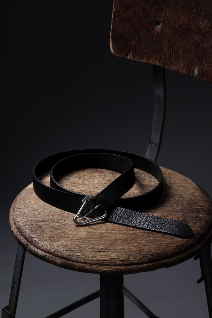 OPPOSE DUALITY CARABINER BELT / COW HIDE LEATHER (BLACK)