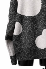 画像をギャラリービューアに読み込む, A.F ARTEFACT POLKA PATTERN KNIT TOPS (GREY x BEIGE)