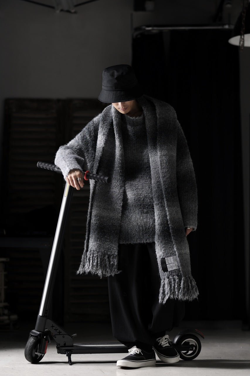 th products Inflated Oversized Crew / 1/4.5 kasuri loop knit (mono
