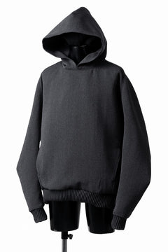 画像をギャラリービューアに読み込む, OPPOSE DUALITY KEEPERS TWEED HOODIE / WOOL TWEED (BLACK)