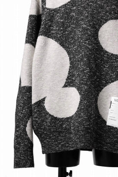 Load image into Gallery viewer, A.F ARTEFACT POLKA PATTERN KNIT TOPS (GREY x BEIGE)