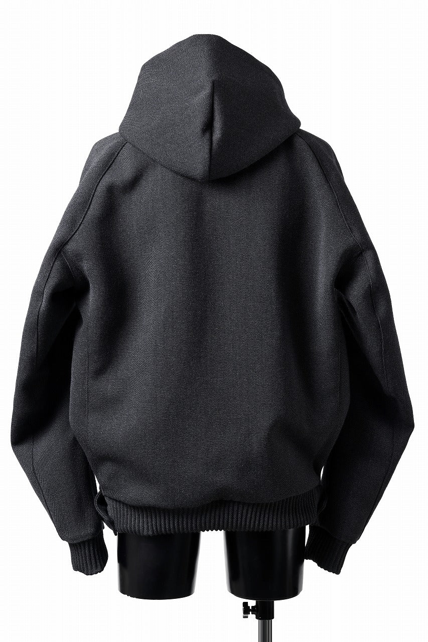 画像をギャラリービューアに読み込む, OPPOSE DUALITY KEEPERS TWEED HOODIE / WOOL TWEED (BLACK)