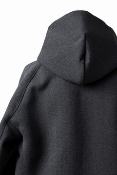 画像をギャラリービューアに読み込む, OPPOSE DUALITY KEEPERS TWEED HOODIE / WOOL TWEED (BLACK)