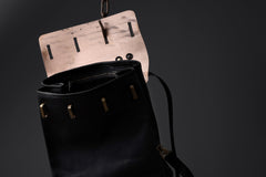 画像をギャラリービューアに読み込む, ierib exclusive GV Ruck Sack / Shell Cordovan + Shiny Horse Leather (BLACK)