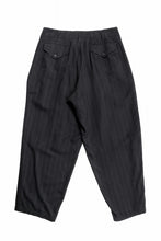 画像をギャラリービューアに読み込む, Y&#39;s for men SIDE TAPE SUIT PANTS / RAYON HEATHER STRIPE (BLACK)