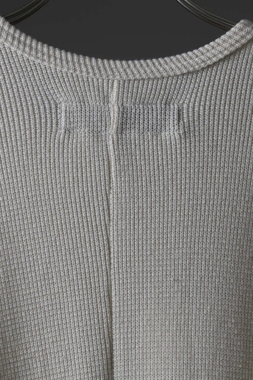 A.F ARTEFACT exclusive REGULAR FIT TOP / RIB KNIT JERSEY (IVORY)