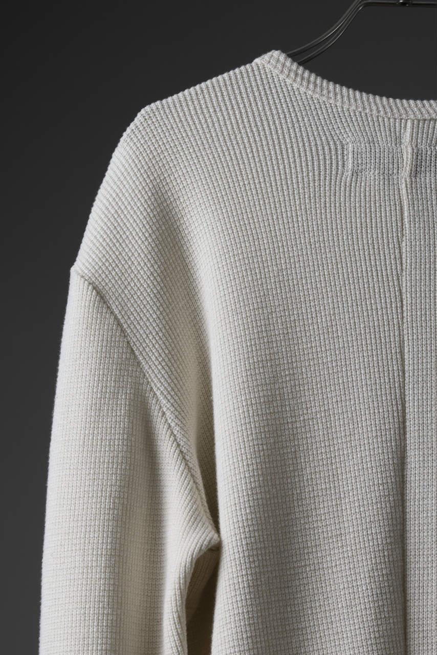 A.F ARTEFACT exclusive REGULAR FIT TOP / RIB KNIT JERSEY (IVORY)