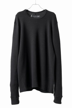 画像をギャラリービューアに読み込む, A.F ARTEFACT exclusive REGULAR FIT TOP / RIB KNIT JERSEY (BLACK)