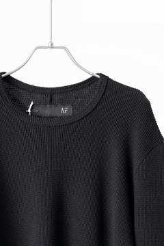 画像をギャラリービューアに読み込む, A.F ARTEFACT exclusive REGULAR FIT TOP / RIB KNIT JERSEY (BLACK)