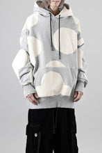 画像をギャラリービューアに読み込む, A.F ARTEFACT POLKA PATTERN SWEAT HOODIE (HEATHER GREY)