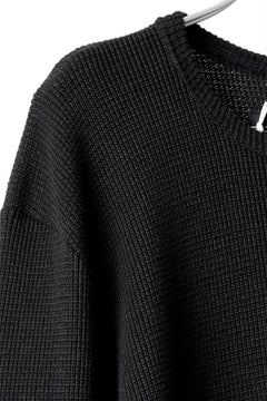 画像をギャラリービューアに読み込む, A.F ARTEFACT exclusive REGULAR FIT TOP / RIB KNIT JERSEY (BLACK)