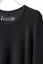 画像をギャラリービューアに読み込む, A.F ARTEFACT exclusive REGULAR FIT TOP / RIB KNIT JERSEY (BLACK)