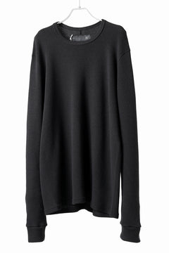 画像をギャラリービューアに読み込む, A.F ARTEFACT exclusive REGULAR FIT TOP / RIB KNIT JERSEY (BLACK)