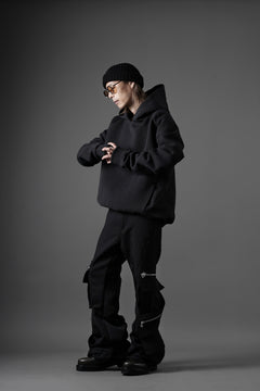 画像をギャラリービューアに読み込む, OPPOSE DUALITY KEEPERS TWEED HOODIE / WOOL TWEED (BLACK)