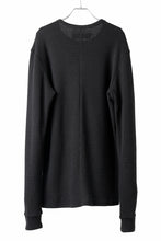 画像をギャラリービューアに読み込む, A.F ARTEFACT exclusive REGULAR FIT TOP / RIB KNIT JERSEY (BLACK)