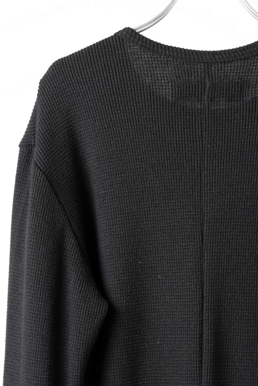 A.F ARTEFACT exclusive REGULAR FIT TOP / RIB KNIT JERSEY (BLACK)