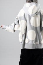 画像をギャラリービューアに読み込む, A.F ARTEFACT POLKA PATTERN SWEAT HOODIE (HEATHER GREY)