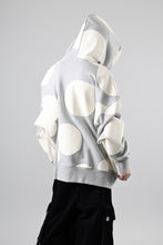 画像をギャラリービューアに読み込む, A.F ARTEFACT POLKA PATTERN SWEAT HOODIE (HEATHER GREY)