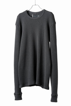 画像をギャラリービューアに読み込む, A.F ARTEFACT exclusive REGULAR FIT TOP / HEAVY WAFFLE JERSEY (D.GREY)