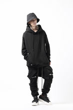 画像をギャラリービューアに読み込む, A.F ARTEFACT FLAP-DETAIL SWEAT HOODIE (BLACK)