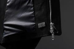 Load image into Gallery viewer, ierib EX-Collared Zip Jacket / Horse Nubuck Leather (BLACK)