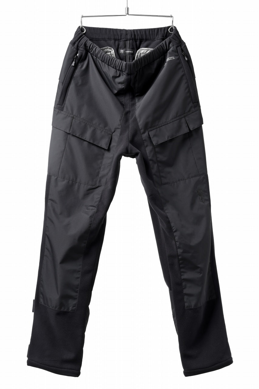 Load image into Gallery viewer, D-VEC x ALMOSTBLACK POLARTEC TROUSERS / WINDSTOPPER BY GORE-TEX LABS 2L (BLACK)