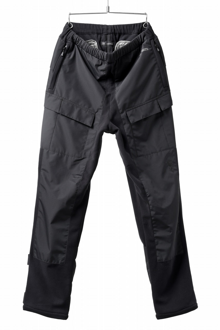 D-VEC x ALMOSTBLACK POLARTEC TROUSERS / WINDSTOPPER BY GORE-TEX LABS 2L  (BLACK)