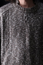 Load image into Gallery viewer, 【SAMPLE SALE】A.F ARTEFACT KNIT SWEATER / MELANGE WOOL (KHAKI)
