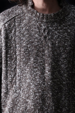 Load image into Gallery viewer, 【SAMPLE SALE】A.F ARTEFACT KNIT SWEATER / MELANGE WOOL (KHAKI)