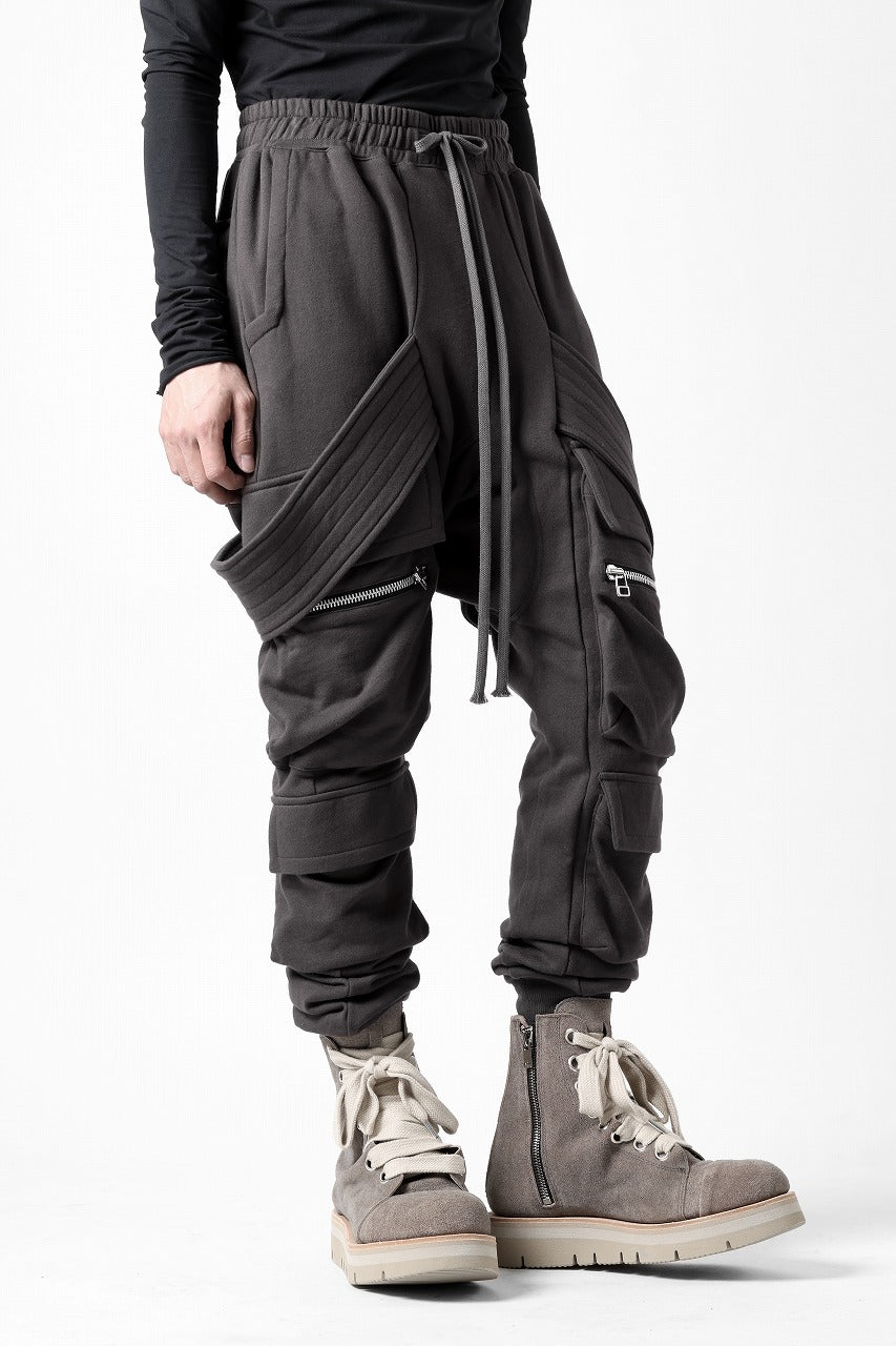 A.F ARTEFACT BELTED CARGO SARROUEL EASY PANTS (DARK GREY)