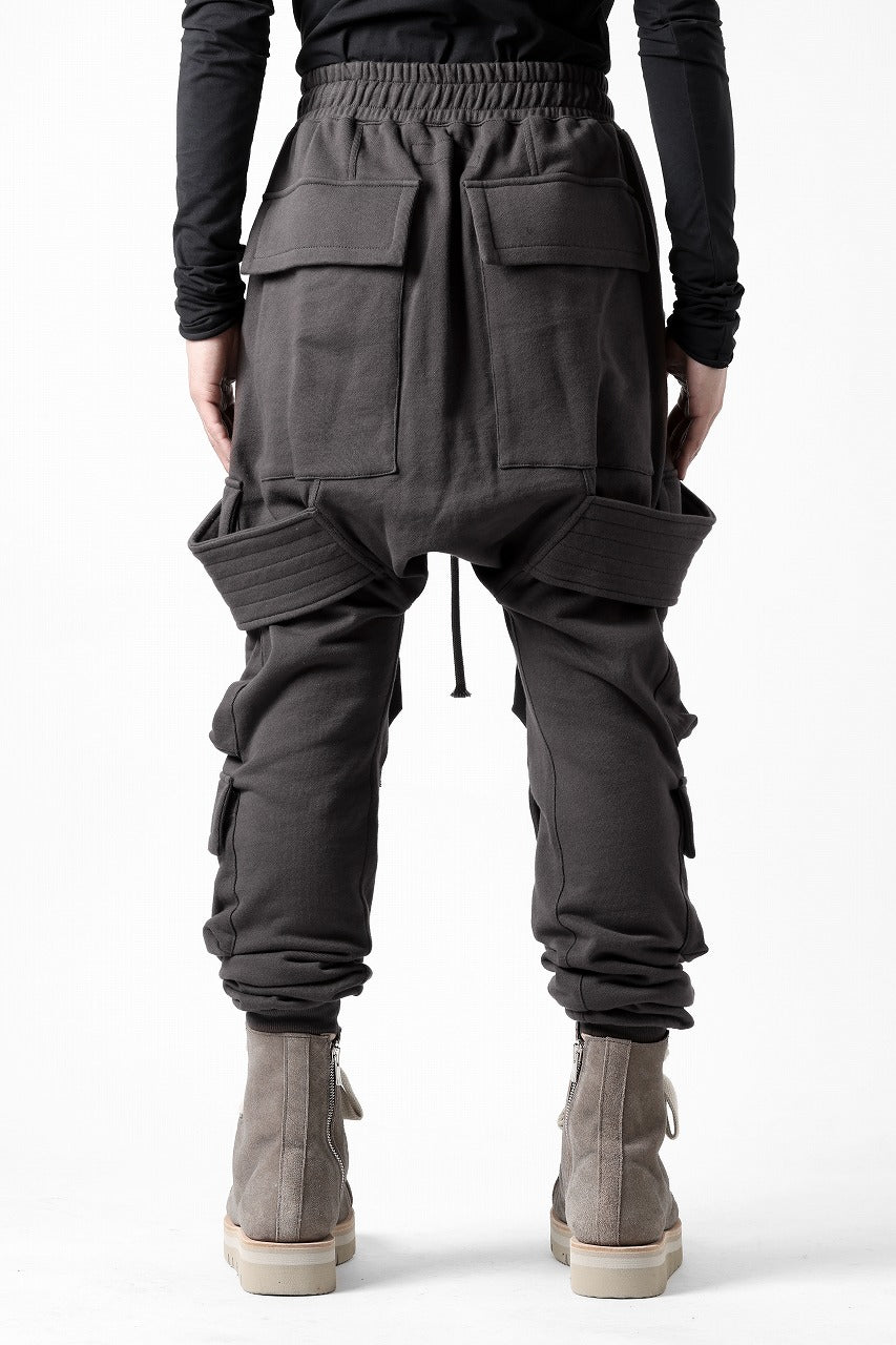 A.F ARTEFACT BELTED CARGO SARROUEL EASY PANTS (DARK GREY)