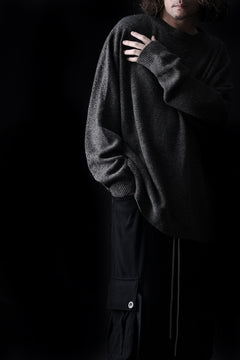 Load image into Gallery viewer, 【SAMPLE SALE】A.F ARTEFACT SIMPLE KNIT SWEATER / SOFT WOOL (GREY)