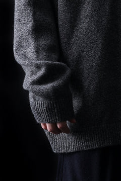 Load image into Gallery viewer, 【SAMPLE SALE】A.F ARTEFACT SIMPLE KNIT SWEATER / SOFT WOOL (GREY)