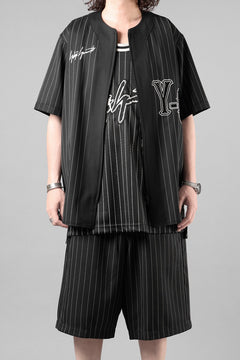画像をギャラリービューアに読み込む, Y-3 Yohji Yamamoto ELITE 5 ZIP BASEBALL SHIRT (BLACK)