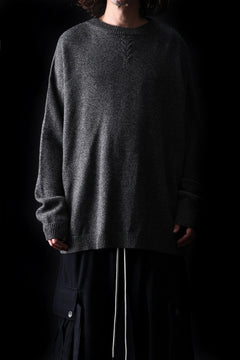 Load image into Gallery viewer, 【SAMPLE SALE】A.F ARTEFACT SIMPLE KNIT SWEATER / SOFT WOOL (GREY)