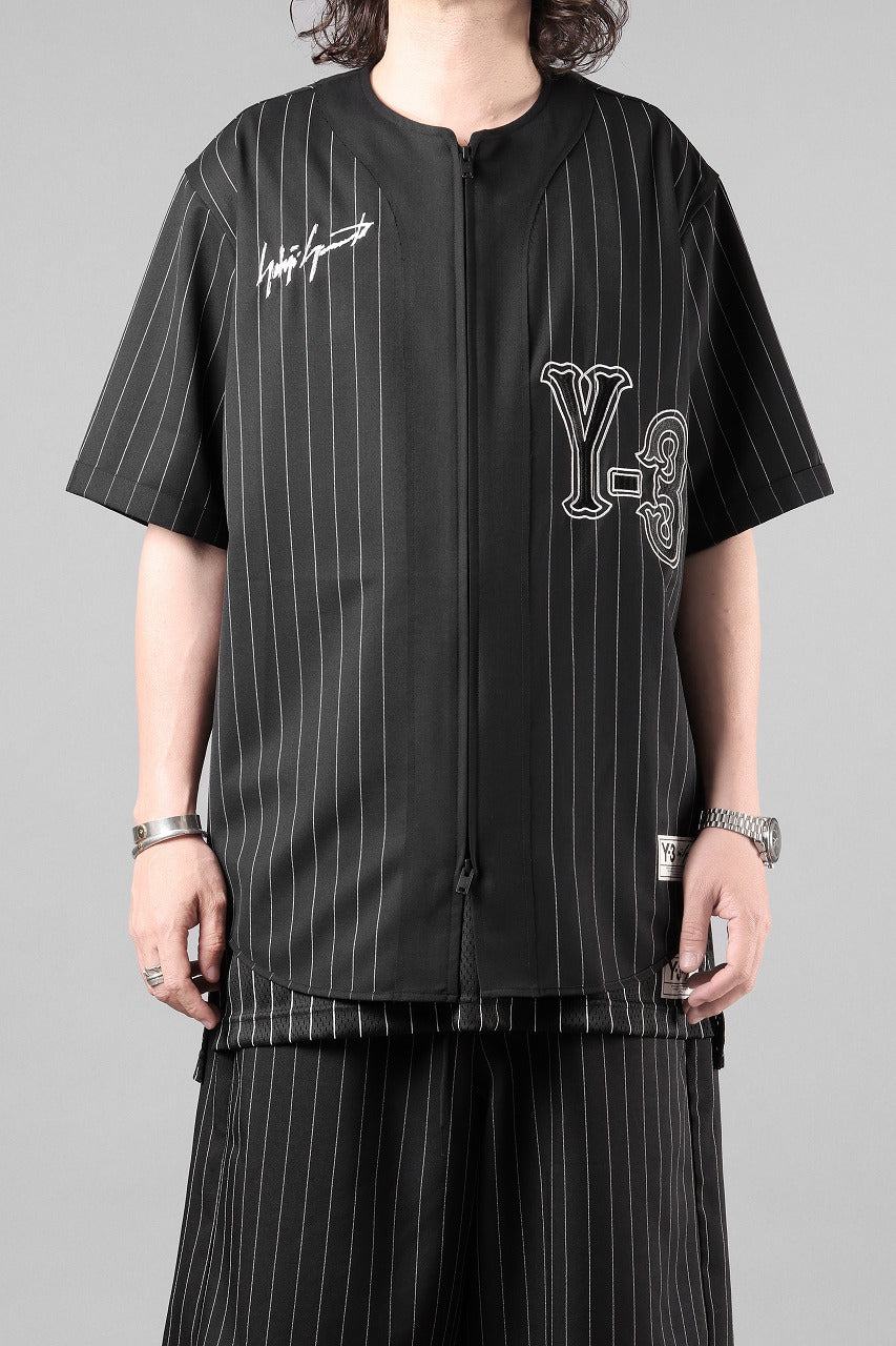画像をギャラリービューアに読み込む, Y-3 Yohji Yamamoto ELITE 5 ZIP BASEBALL SHIRT (BLACK)