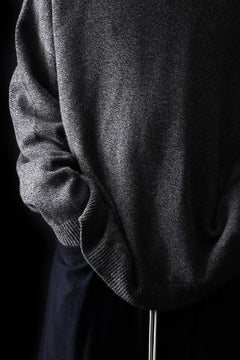 Load image into Gallery viewer, 【SAMPLE SALE】A.F ARTEFACT SIMPLE KNIT SWEATER / SOFT WOOL (GREY)